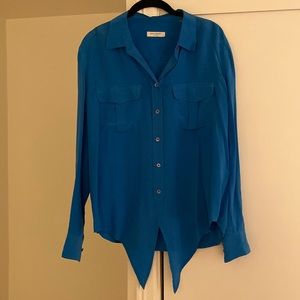 Equipment, front tie blouse